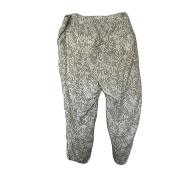Gap Women's Cream and White Trousers Size XXL 2XL beach vacation lounge relaxed - Picture 5 of 5